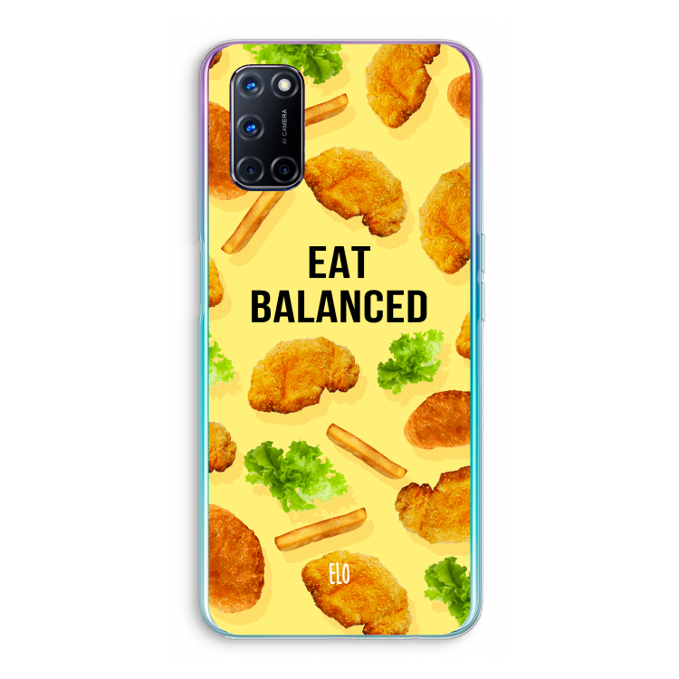 Eat Balanced: Oppo A52 Transparant Hoesje