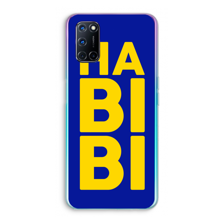 Habibi Blue: Oppo A52 Transparant Hoesje