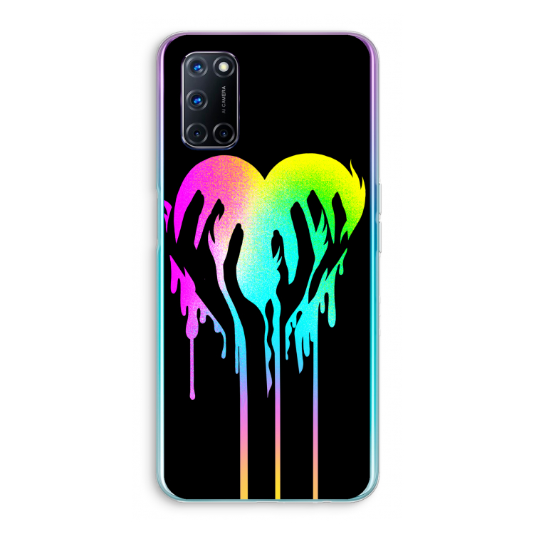 Hold My Heart: Oppo A52 Transparant Hoesje