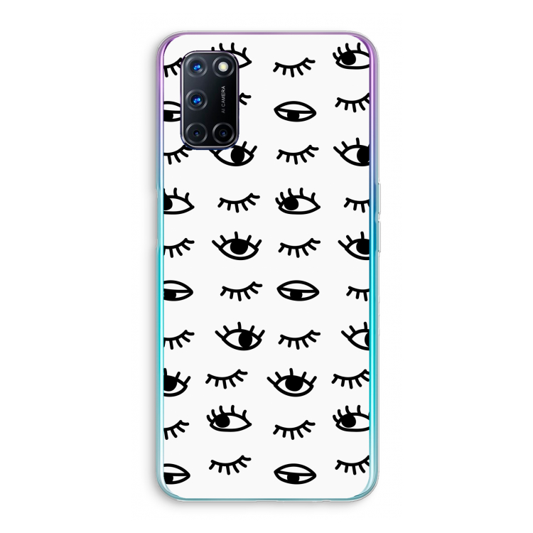 Eye pattern #2: Oppo A52 Transparant Hoesje