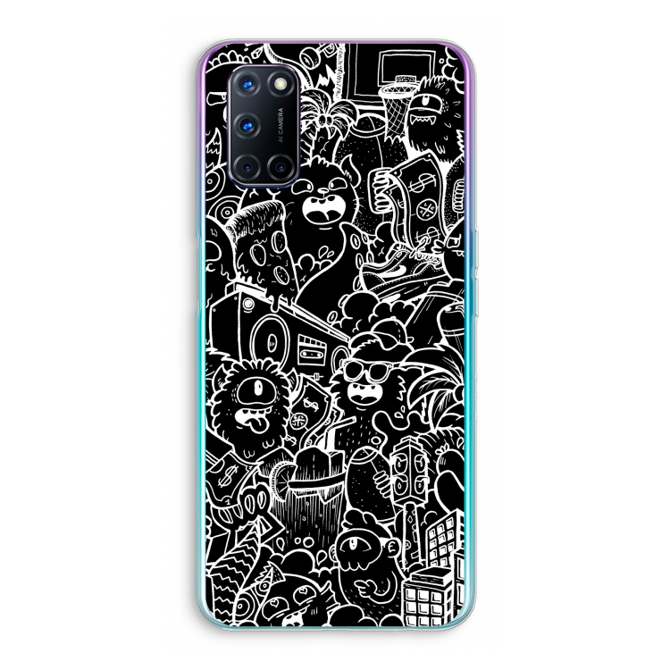 Vexx Black City : Oppo A52 Transparant Hoesje