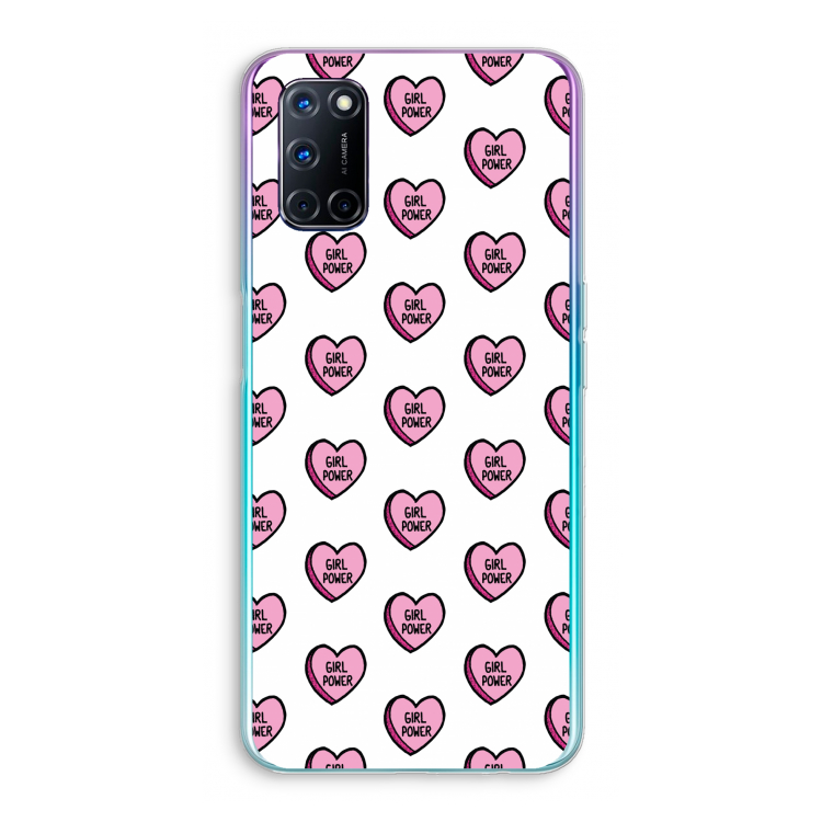 GIRL POWER: Oppo A52 Transparant Hoesje