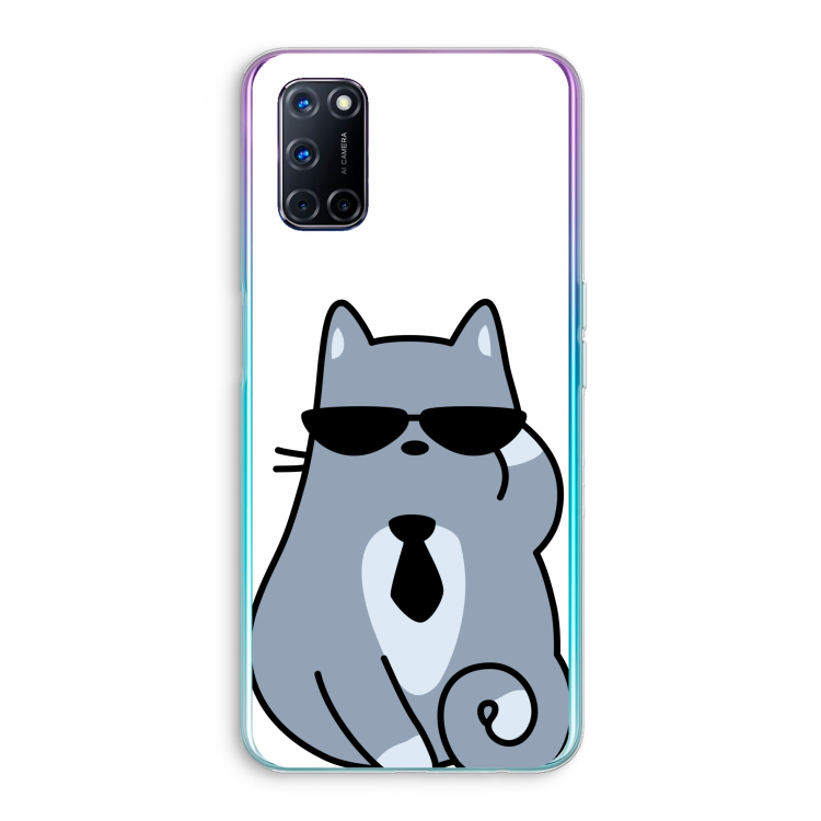 Cool cat: Oppo A52 Transparant Hoesje