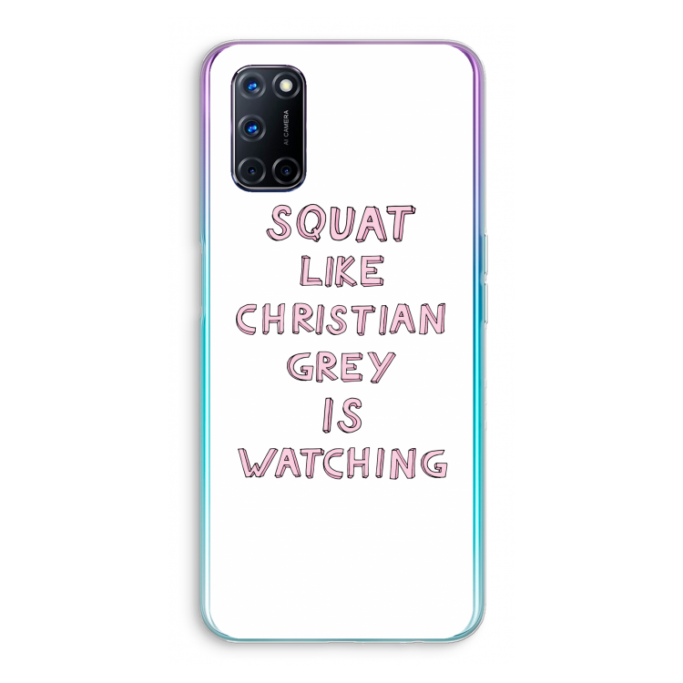 Christian Grey: Oppo A52 Transparant Hoesje