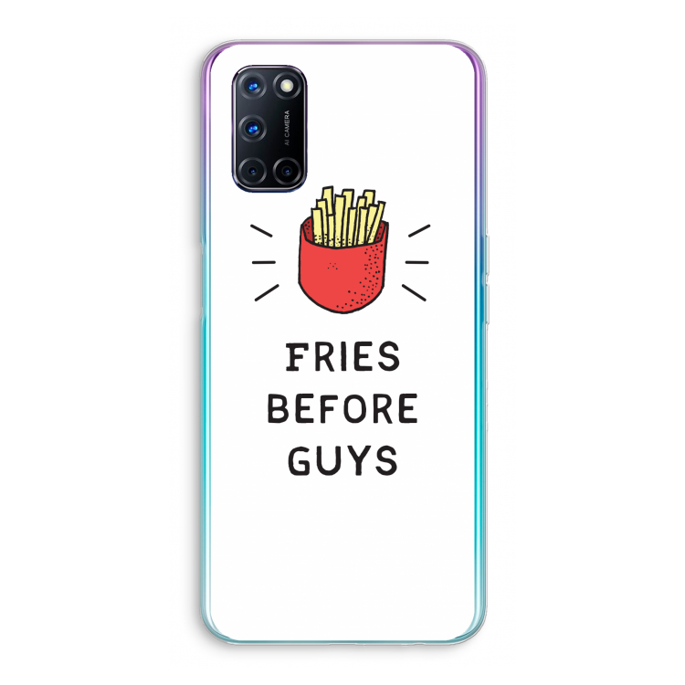 Fries before guys: Oppo A52 Transparant Hoesje