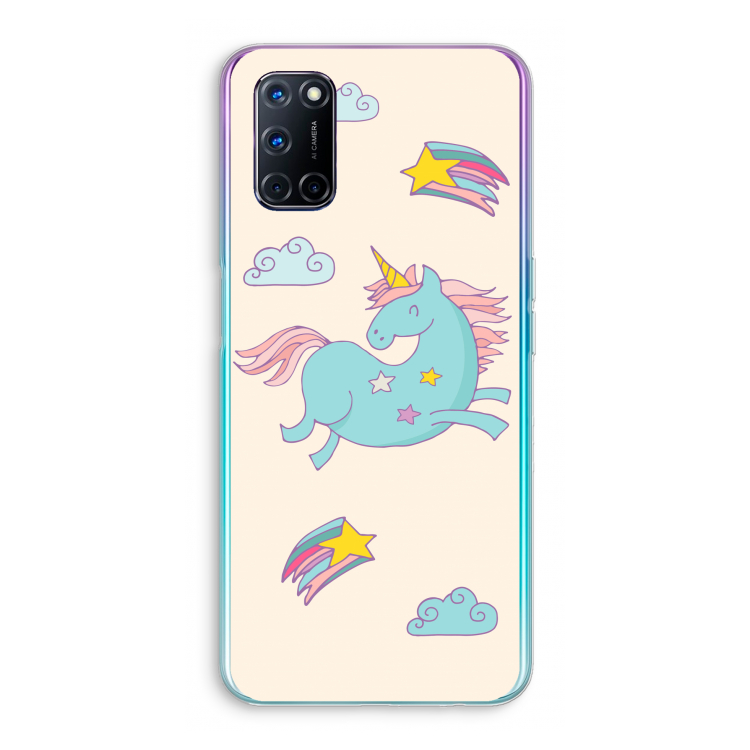 Vliegende eenhoorn: Oppo A52 Transparant Hoesje