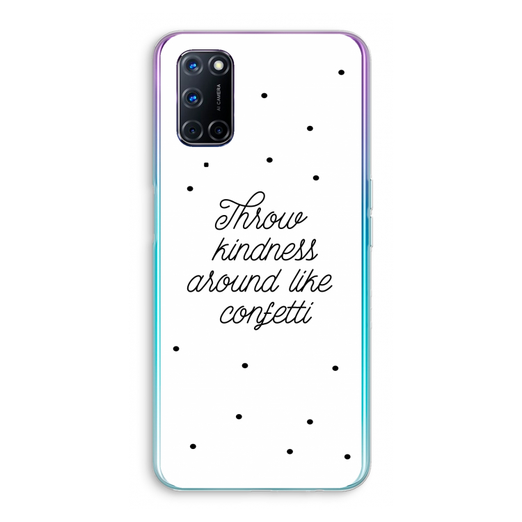 Confetti: Oppo A52 Transparant Hoesje