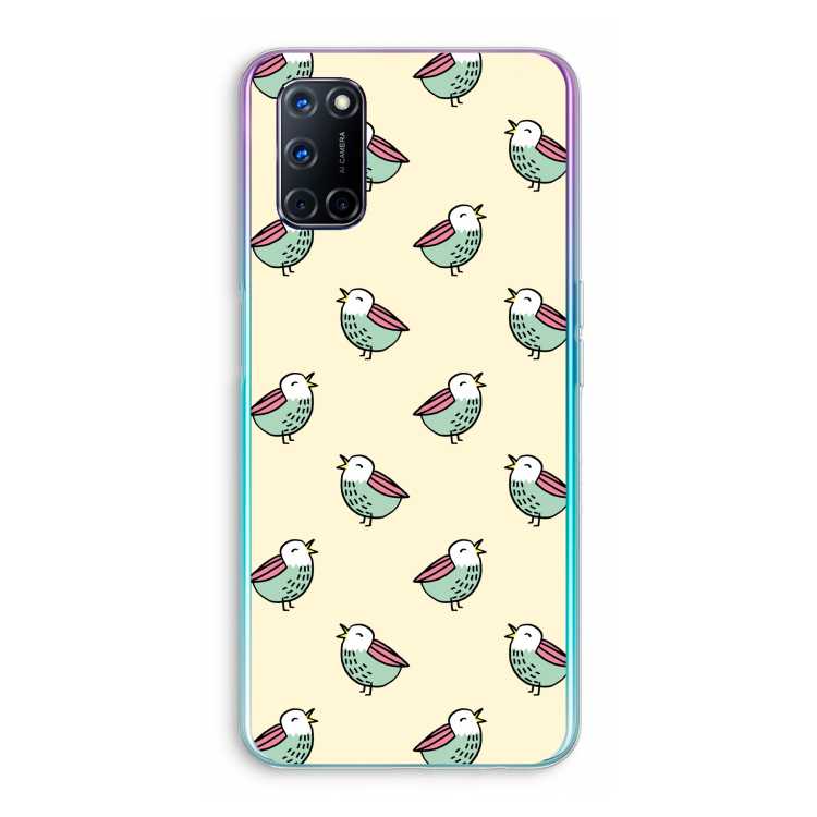 Vogeltjes: Oppo A52 Transparant Hoesje