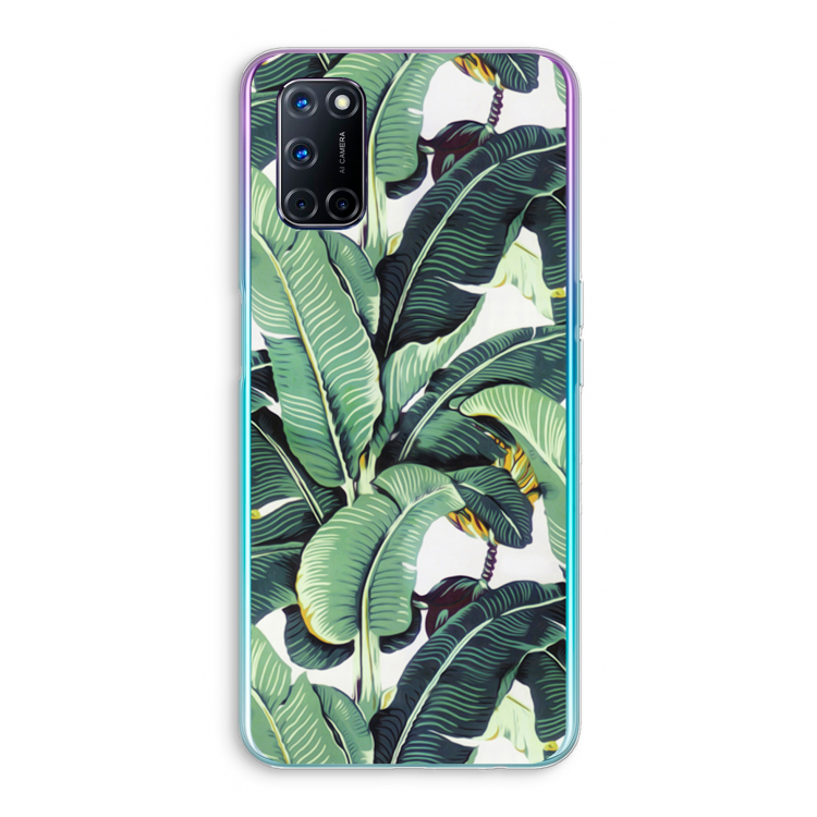 Bananenbladeren: Oppo A52 Transparant Hoesje