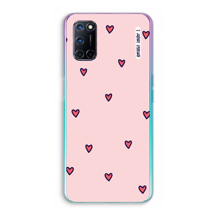 Hartjes: Oppo A52 Transparant Hoesje