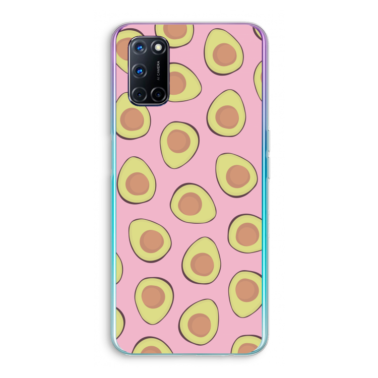 Dancing avocados: Oppo A52 Transparant Hoesje