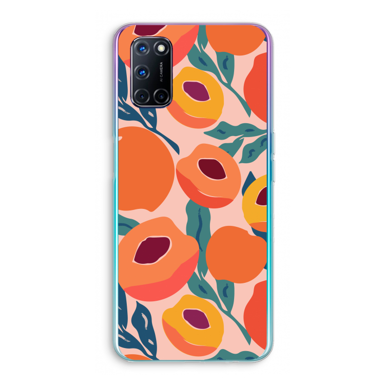 Perzik: Oppo A52 Transparant Hoesje