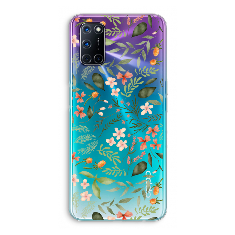 Sweet little flowers: Oppo A52 Transparant Hoesje