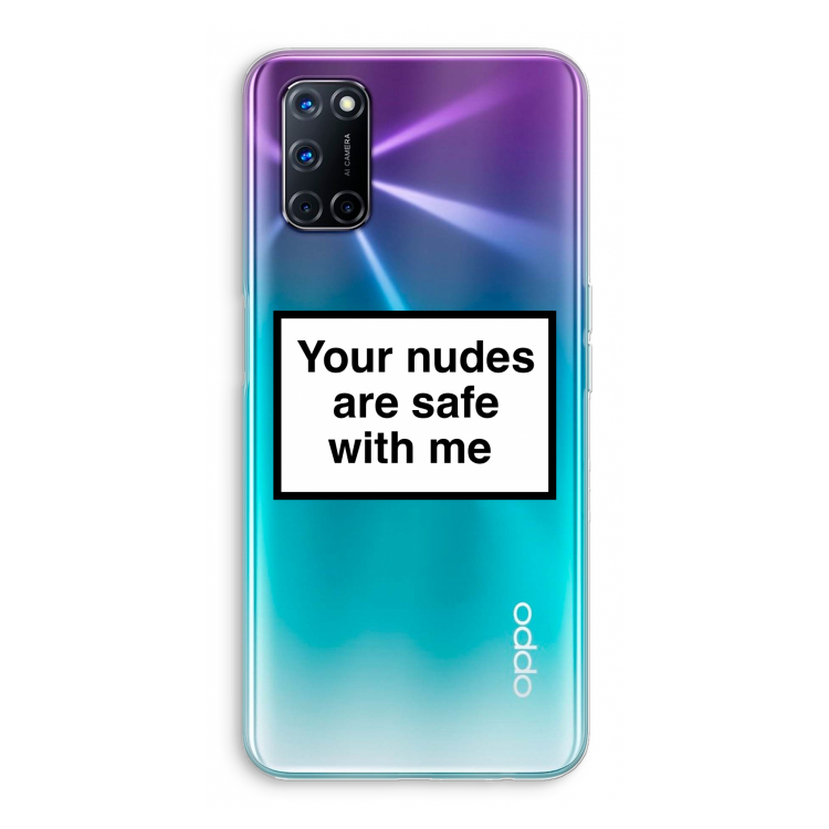 Safe with me: Oppo A52 Transparant Hoesje