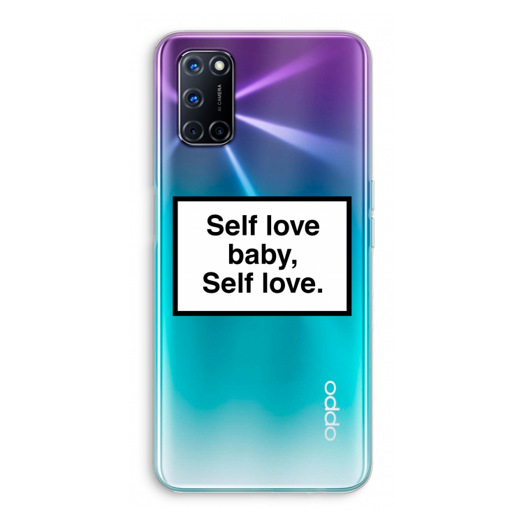 Self love: Oppo A52 Transparant Hoesje
