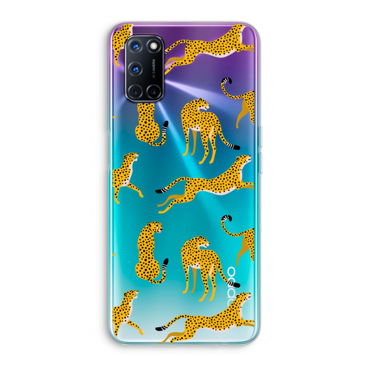 Luipaard: Oppo A52 Transparant Hoesje