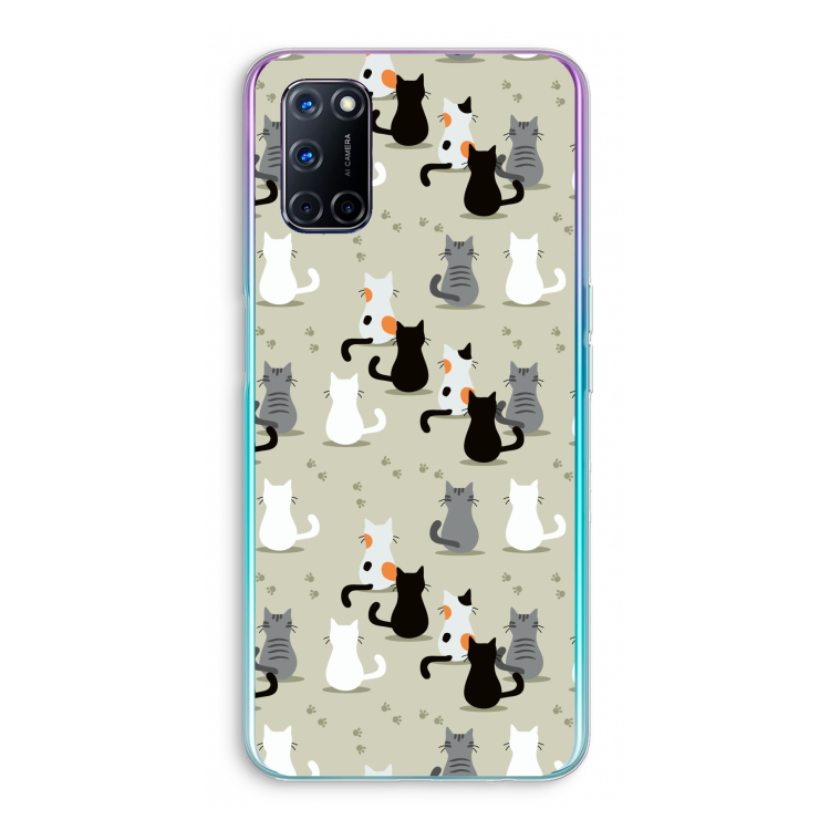 Katten: Oppo A52 Transparant Hoesje