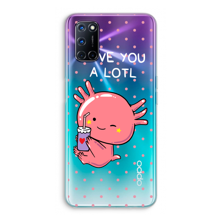 Love You A Lotl: Oppo A52 Transparant Hoesje