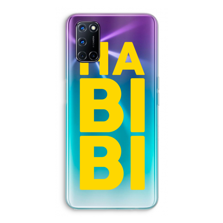 Habibi Blue: Oppo A52 Transparant Hoesje