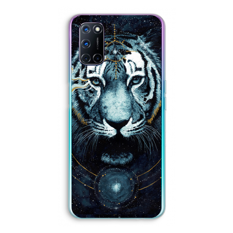 Darkness Tiger: Oppo A52 Transparant Hoesje