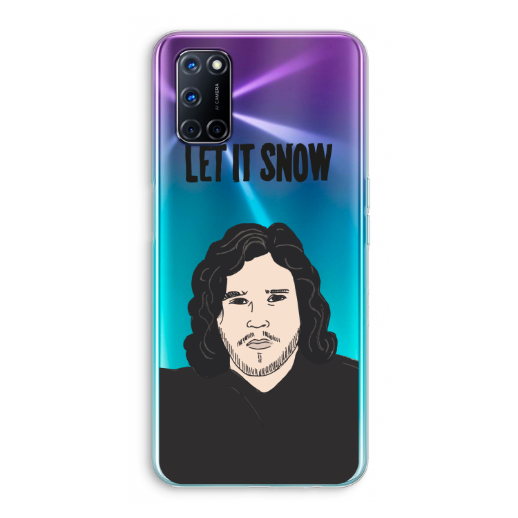Let It Snow: Oppo A52 Transparant Hoesje