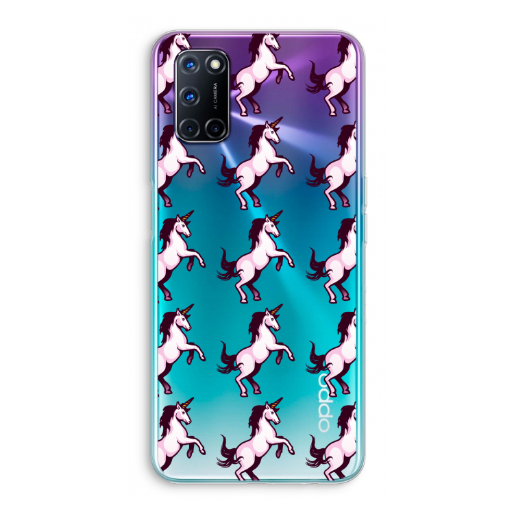 Musketon Unicorn: Oppo A52 Transparant Hoesje