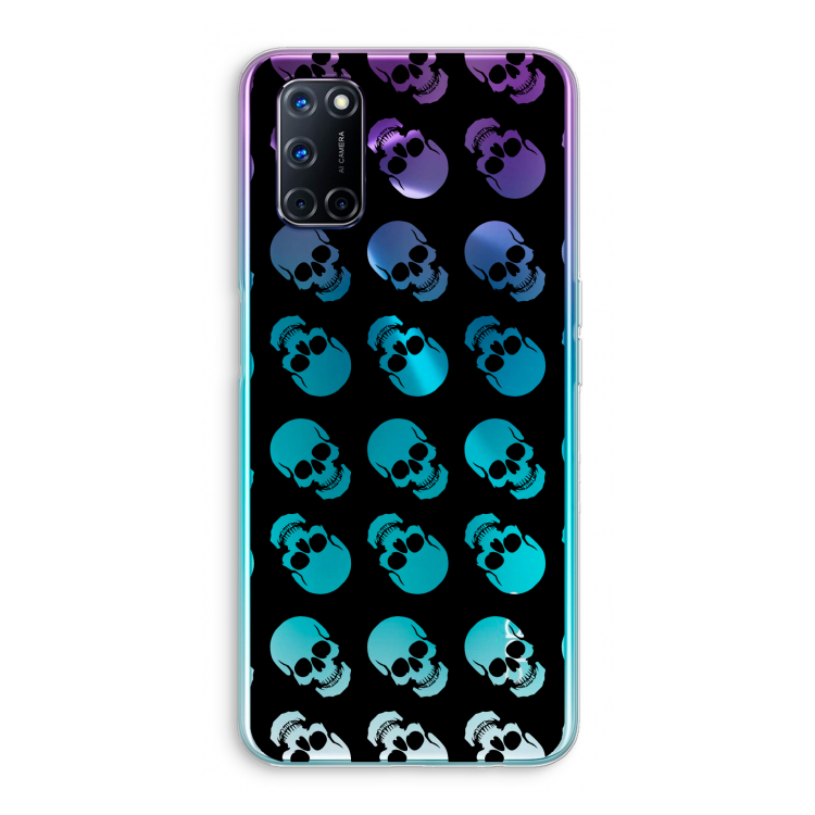 Musketon Skulls: Oppo A52 Transparant Hoesje