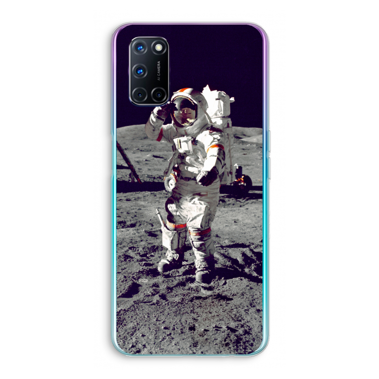 Spaceman: Oppo A52 Transparant Hoesje