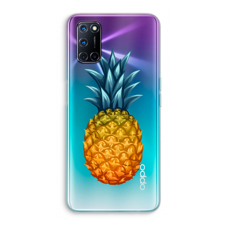 Grote ananas: Oppo A52 Transparant Hoesje