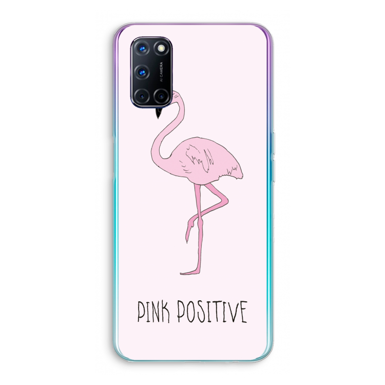 Pink positive: Oppo A52 Transparant Hoesje