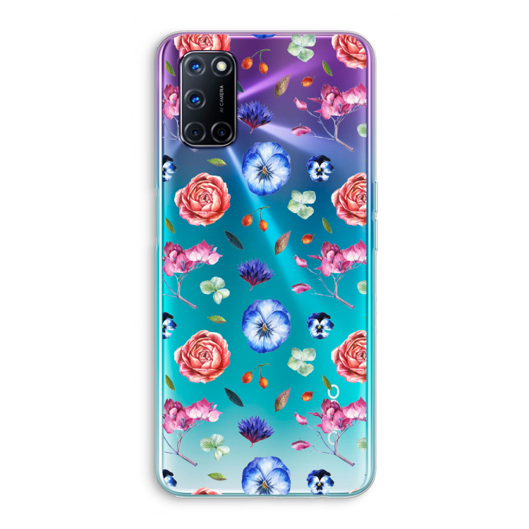 Bloemetjes: Oppo A52 Transparant Hoesje