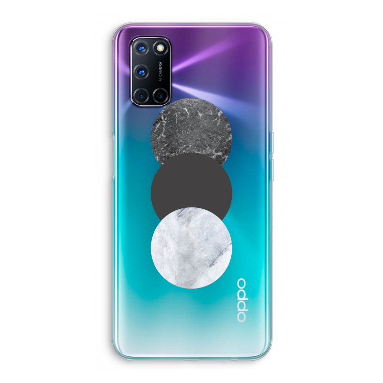 Marmeren cirkels: Oppo A52 Transparant Hoesje