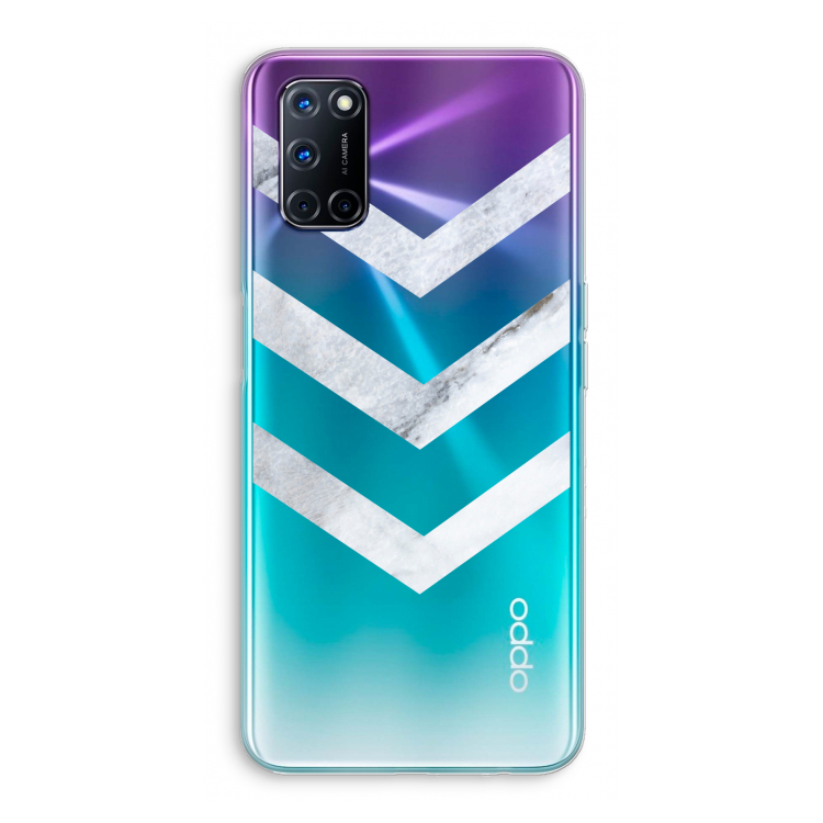 Marmeren pijlen: Oppo A52 Transparant Hoesje