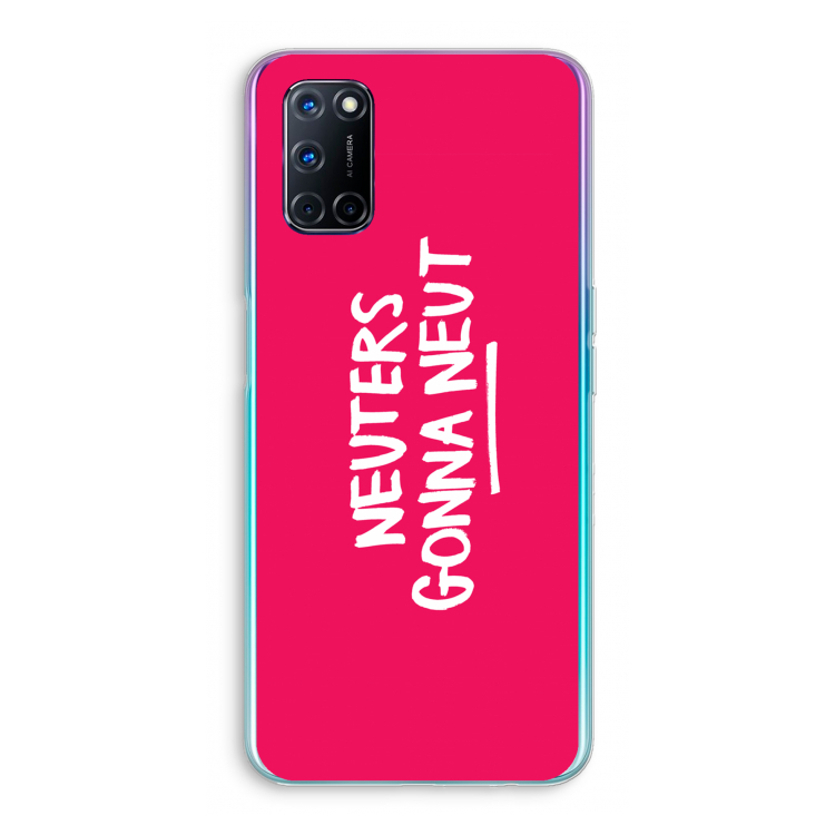 Neuters (roze): Oppo A52 Transparant Hoesje