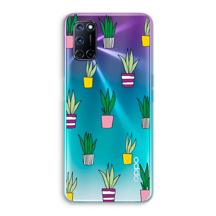 Sanseveria: Oppo A52 Transparant Hoesje