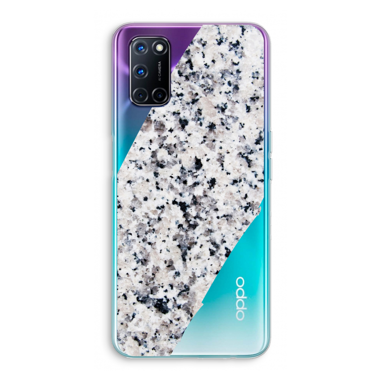 Gespikkelde marmer: Oppo A52 Transparant Hoesje