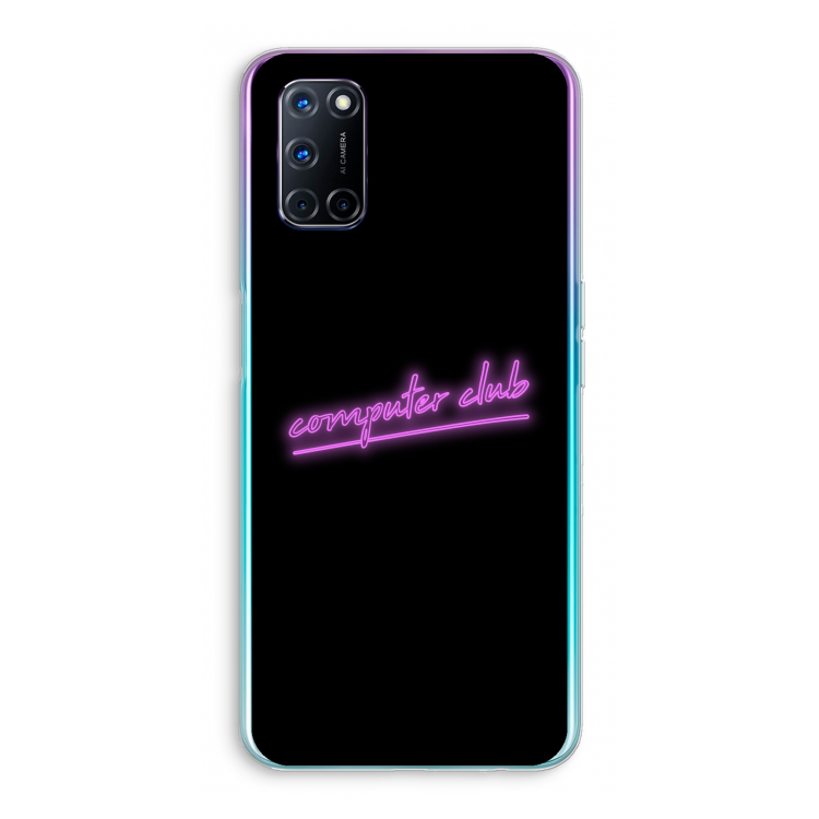Vice Black: Oppo A52 Transparant Hoesje