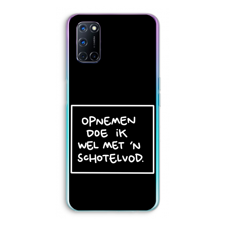 Schotelvod: Oppo A52 Transparant Hoesje