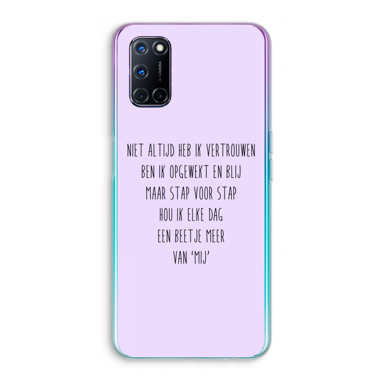 Zelfvertrouwen: Oppo A52 Transparant Hoesje