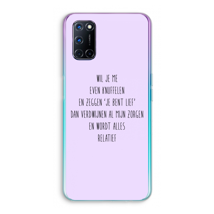 Relatief: Oppo A52 Transparant Hoesje