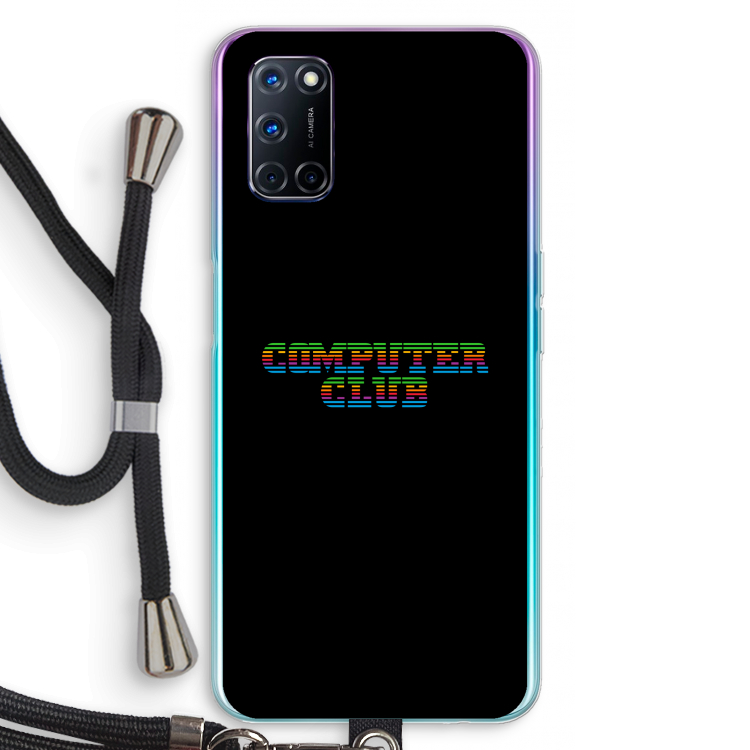 Retro: Oppo A52 Transparant Hoesje met koord