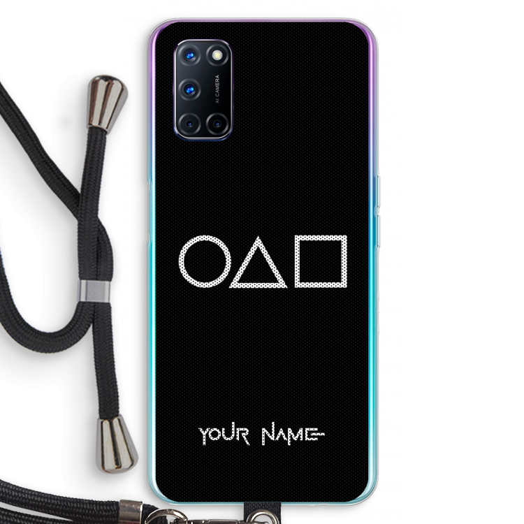 Squid Game: Oppo A52 Transparant Hoesje met koord