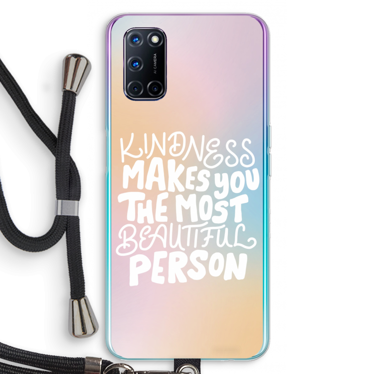The prettiest: Oppo A52 Transparant Hoesje met koord