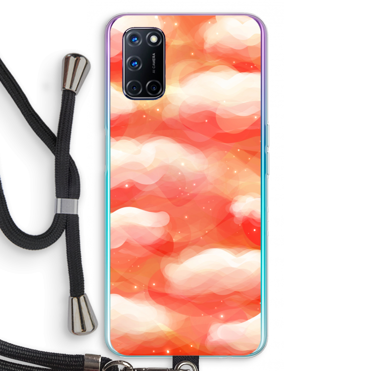 Lichte Wolken: Oppo A52 Transparant Hoesje met koord