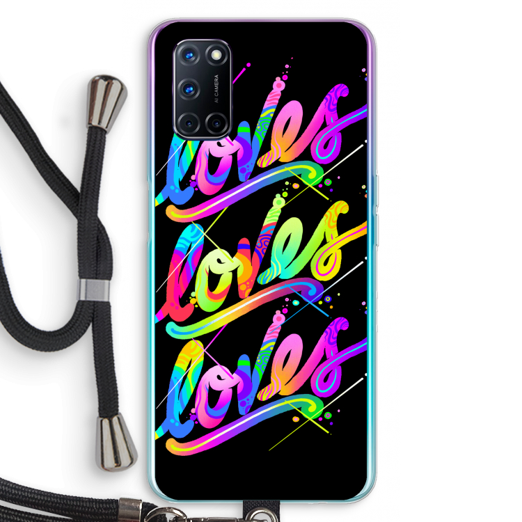 Loves: Oppo A52 Transparant Hoesje met koord