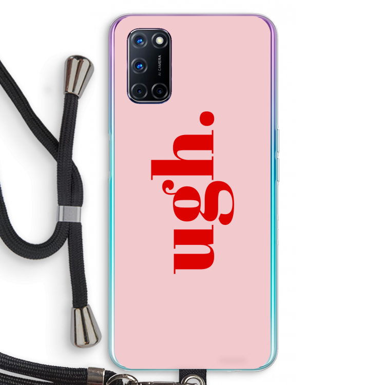 Ugh: Oppo A52 Transparant Hoesje met koord