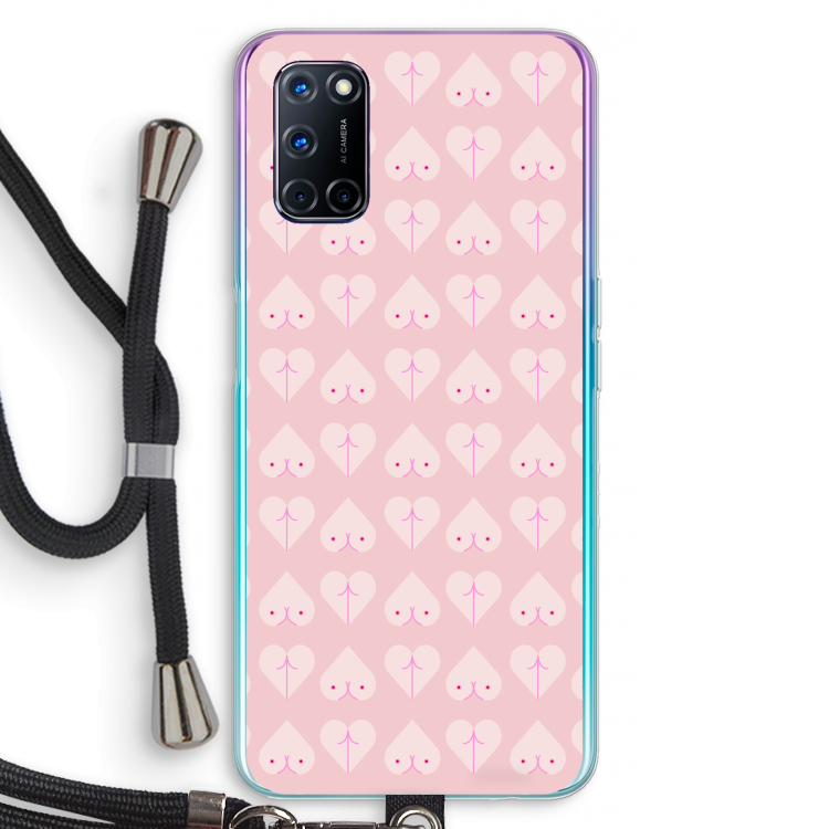 Ass 'n Titties: Oppo A52 Transparant Hoesje met koord