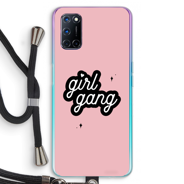Girl Gang: Oppo A52 Transparant Hoesje met koord