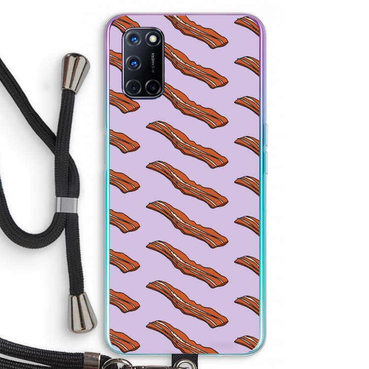 Bacon to my eggs #2: Oppo A52 Transparant Hoesje met koord