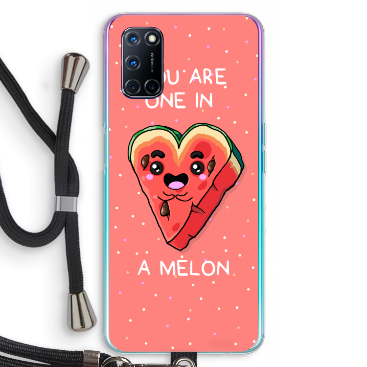 One In A Melon: Oppo A52 Transparant Hoesje met koord